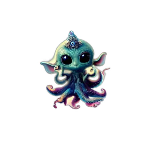 creature, staff, crown, animal transparent PNG cut-out