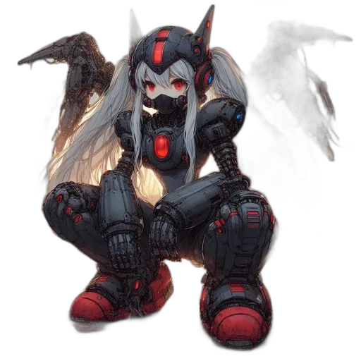 robot, dragon, weapon, creature transparent PNG cut-out