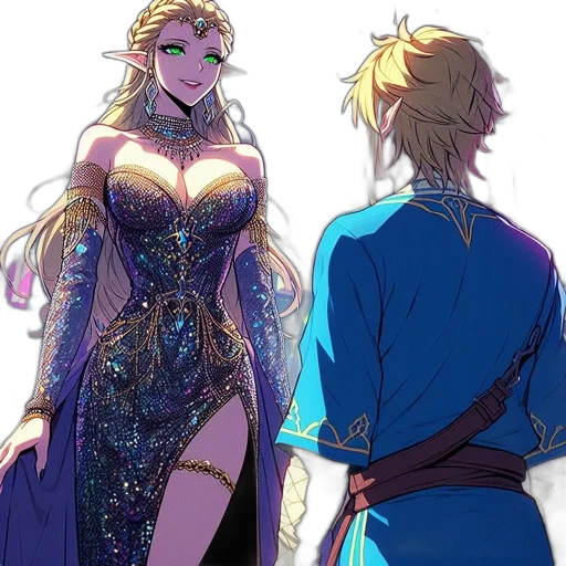 dress, crown, concept art, fantasy art transparent PNG cut-out
