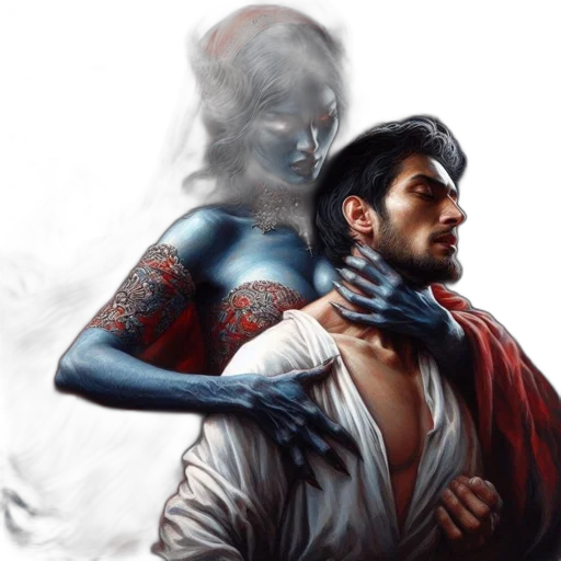 fantasy art, comic book art, concept art, photorealistic transparent PNG cut-out