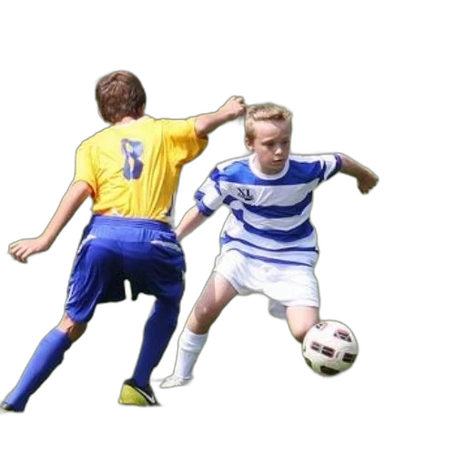 two, soccer, players, action transparent PNG cut-out