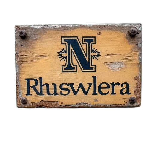 weathered, wooden, plaque, faded transparent PNG cut-out