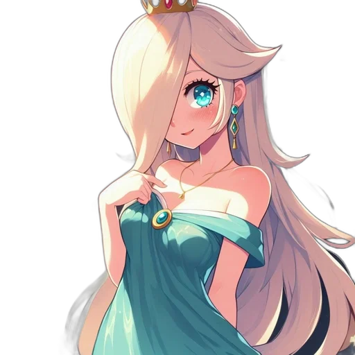 dress, crown, staff, dragon transparent PNG cut-out