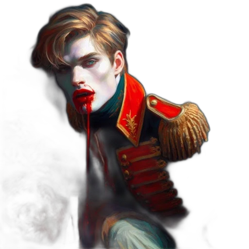 jacket, face, staff, fantasy art transparent PNG cut-out