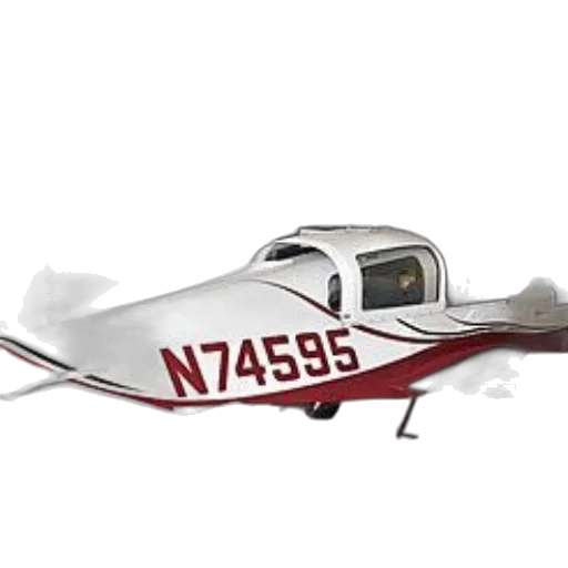 3d render, red, white, airplane transparent PNG cut-out