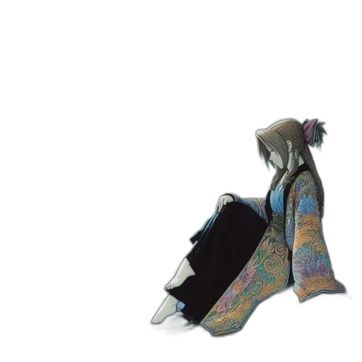 umbrella, staff, sword, jacket transparent PNG cut-out