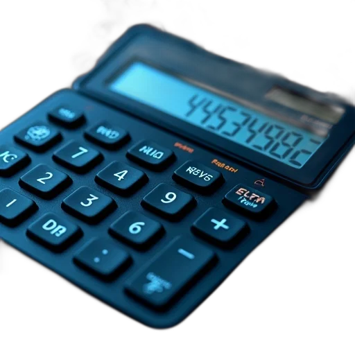calculator, showing, all, numbers transparent PNG cut-out