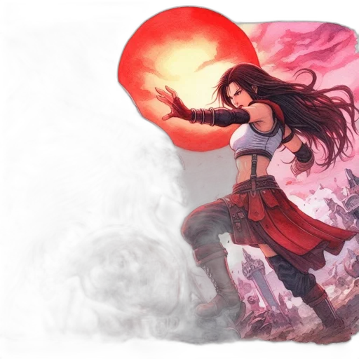 fantasy art, concept art, comic book art, photorealistic transparent PNG cut-out
