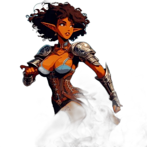 fantasy art, concept art, 3d render, comic book art transparent PNG cut-out