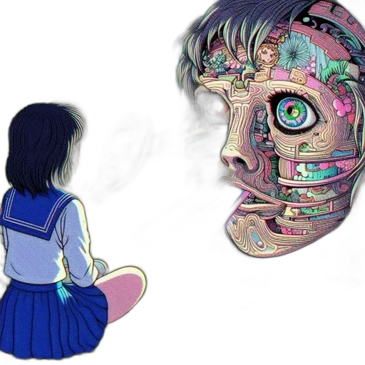 mask, face, robot, creature transparent PNG cut-out