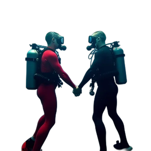 robot, mask, concept art, 3d render transparent PNG cut-out