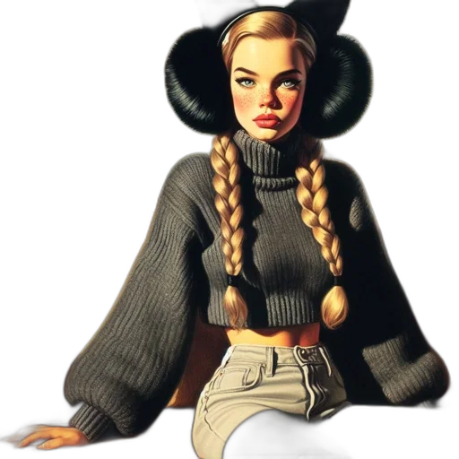 staff, hat, jewelry, jacket transparent PNG cut-out