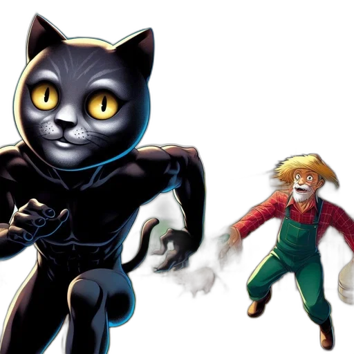 concept art, comic book art, 3d render, anthropomorphic transparent PNG cut-out