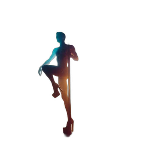 robot, staff, shoes, creature transparent PNG cut-out