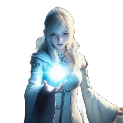 staff, concept art, fantasy art, 3d render transparent PNG cut-out