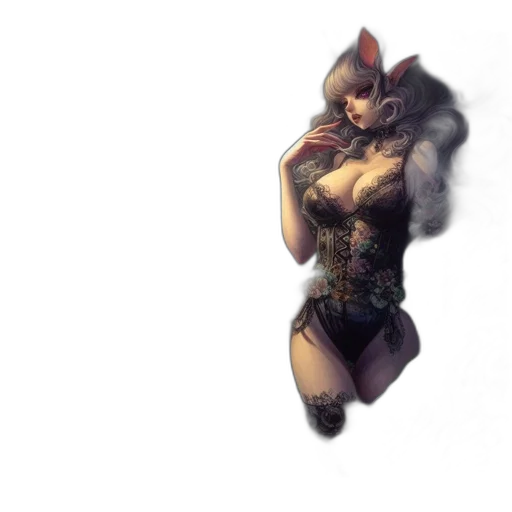 weapon, staff, dress, mask transparent PNG cut-out