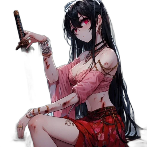 sword, staff, weapon, dress transparent PNG cut-out