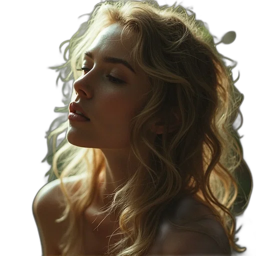 hair, crown, face, dress transparent PNG cut-out