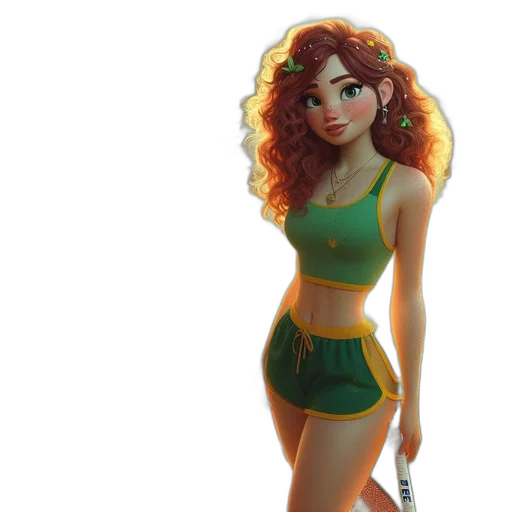 dress, staff, fantasy art, concept art transparent PNG cut-out