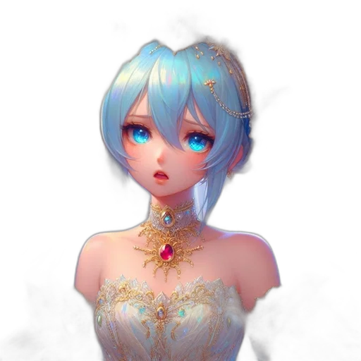 dress, crown, jewelry, robot transparent PNG cut-out