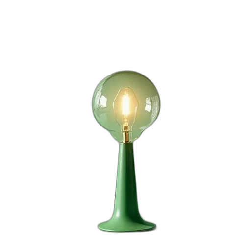 staff, 3d render, green, lamp transparent PNG cut-out