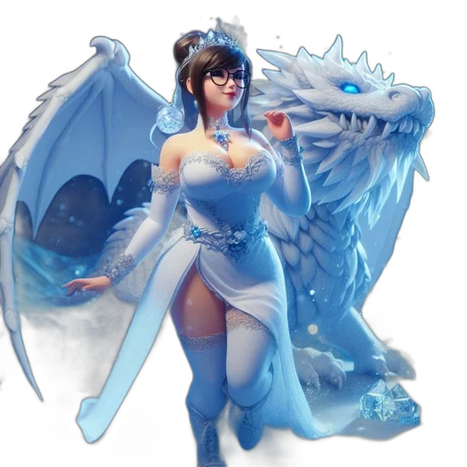 dragon, fantasy art, concept art, 3d render transparent PNG cut-out