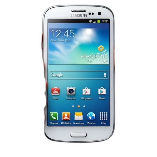 samsung, galaxy, mini, has transparent PNG cut-out