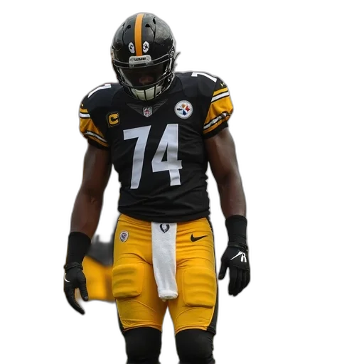 pittsburgh, steelers, player, enters transparent PNG cut-out