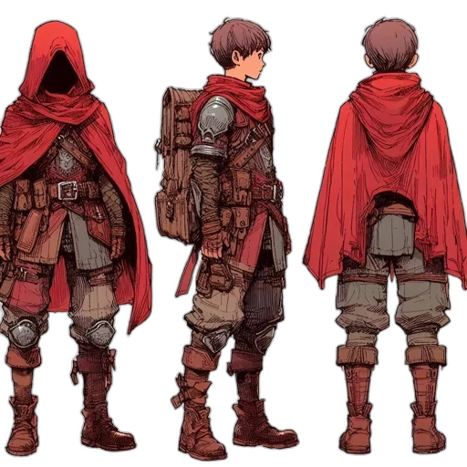 jacket, concept art, fantasy art, comic book art transparent PNG cut-out