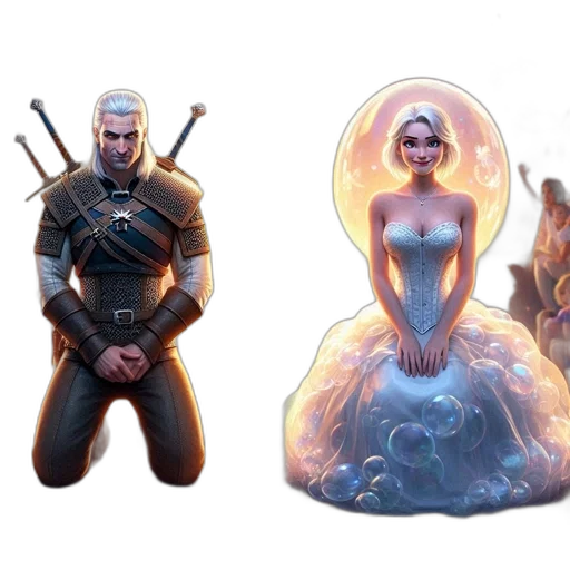 concept art, fantasy art, 3d render, comic book art transparent PNG cut-out