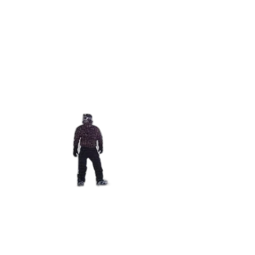 jacket, robot, staff, creature transparent PNG cut-out
