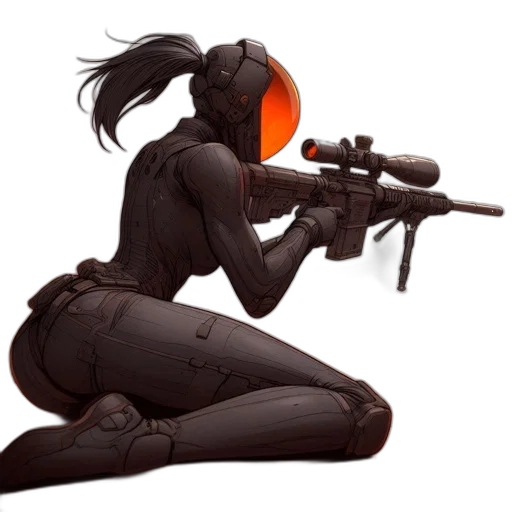 weapon, concept art, comic book art, cyberpunk transparent PNG cut-out