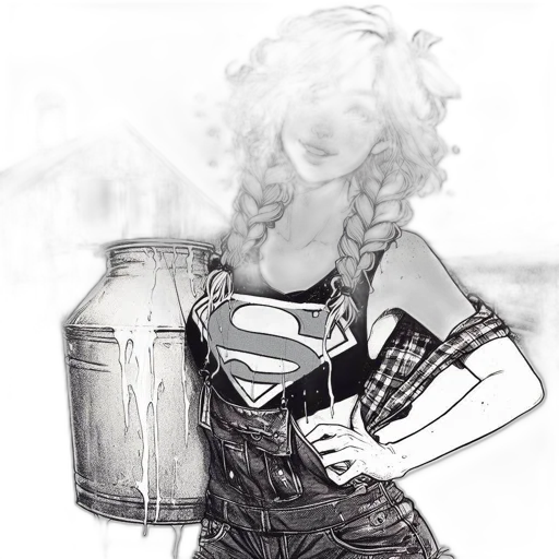 dress, comic book art, cartoon, concept art transparent PNG cut-out