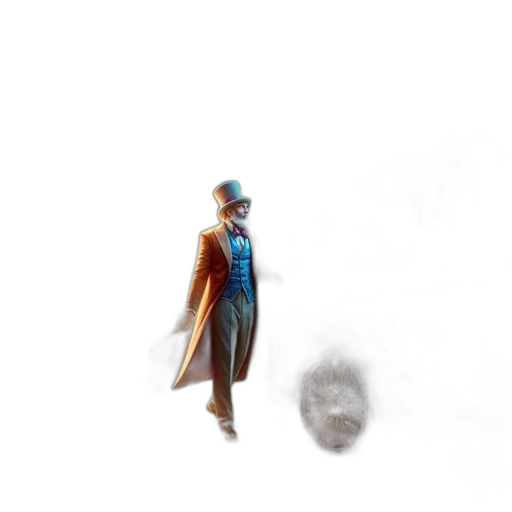 hat, robot, staff, umbrella transparent PNG cut-out
