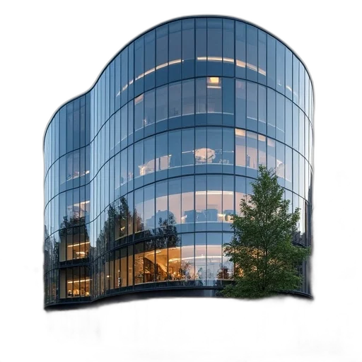 building, 3d render, office, canarycel transparent PNG cut-out
