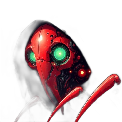 robot, mask, face, staff transparent PNG cut-out