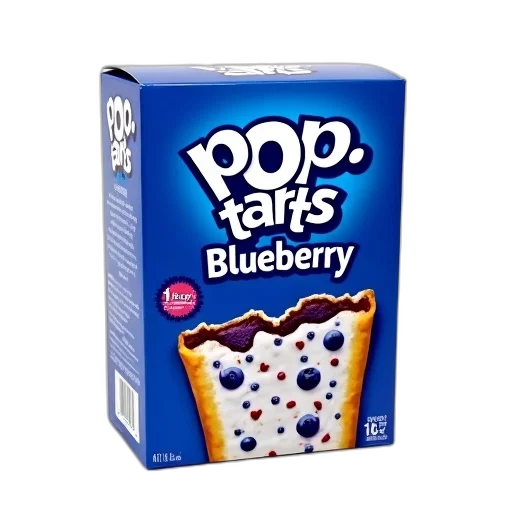 food, blue, box, pop-tarts transparent PNG cut-out