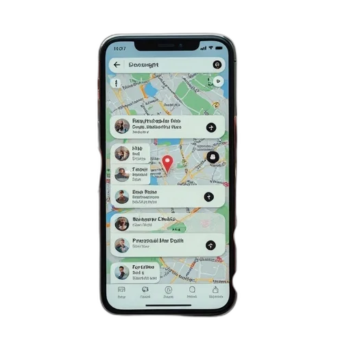 smartphone, several, app, items transparent PNG cut-out