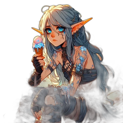 staff, fantasy art, concept art, pixel art transparent PNG cut-out