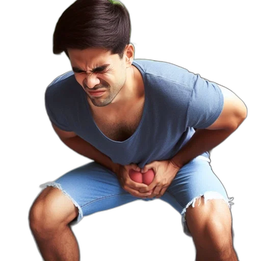 food, photorealistic, man, blue transparent PNG cut-out