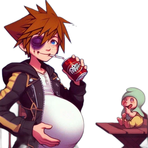 concept art, pixel art, anime, cartoon transparent PNG cut-out