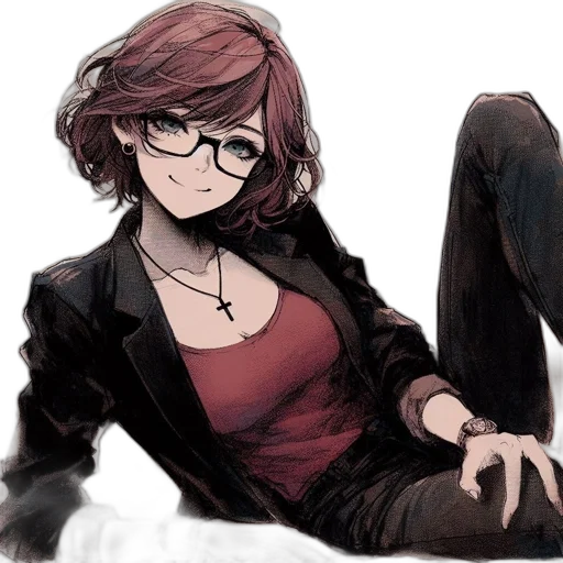 jacket, staff, dress, weapon transparent PNG cut-out