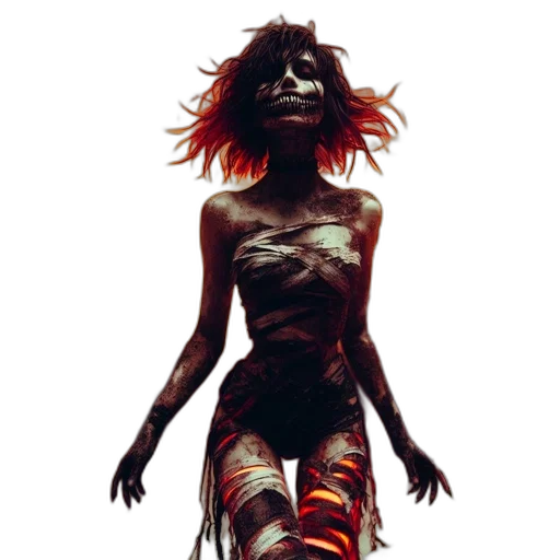 dress, creature, concept art, comic book art transparent PNG cut-out
