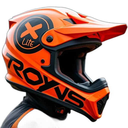 photorealistic, 3d render, casco, motocross transparent PNG cut-out
