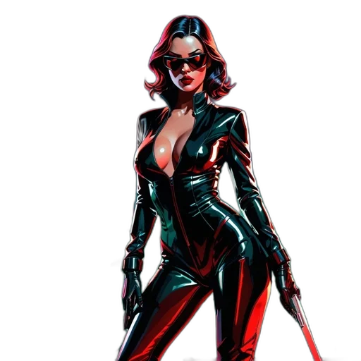 jacket, comic book art, concept art, cyberpunk transparent PNG cut-out