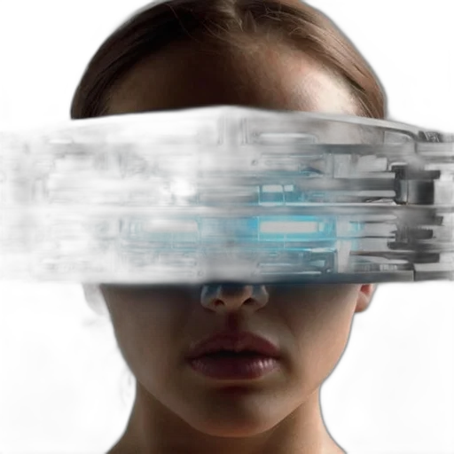 mask, face, robot, cyberpunk transparent PNG cut-out