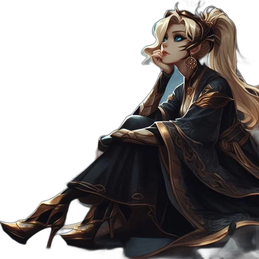 staff, dress, concept art, fantasy art transparent PNG cut-out