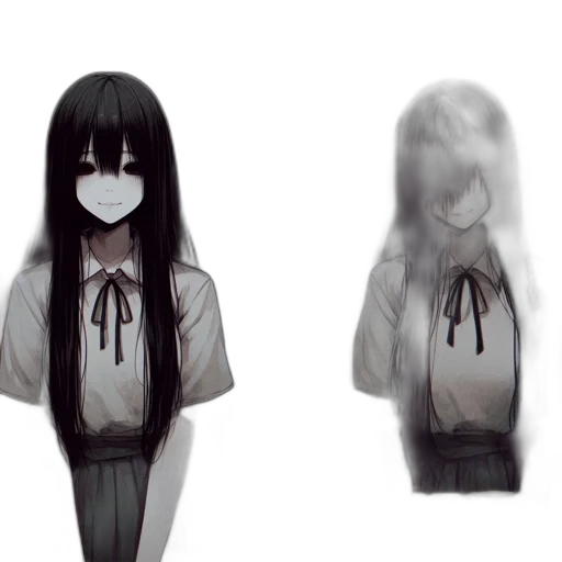 mask, creature, hair, face transparent PNG cut-out