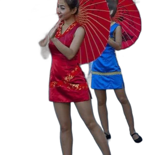 umbrella, dress, staff, mask transparent PNG cut-out