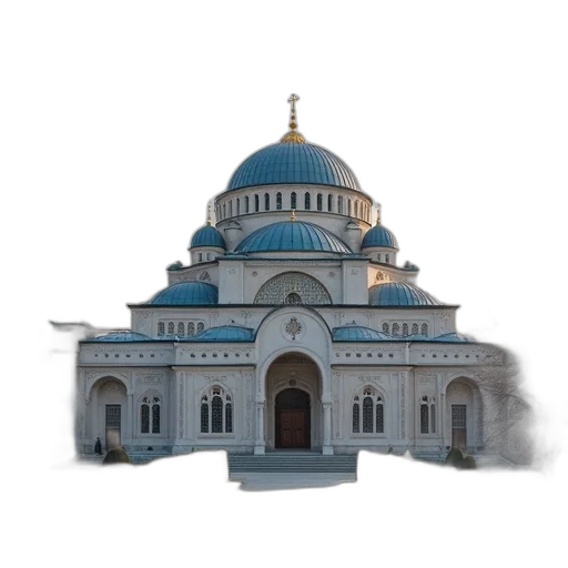 building, crown, concept art, 3d render transparent PNG cut-out